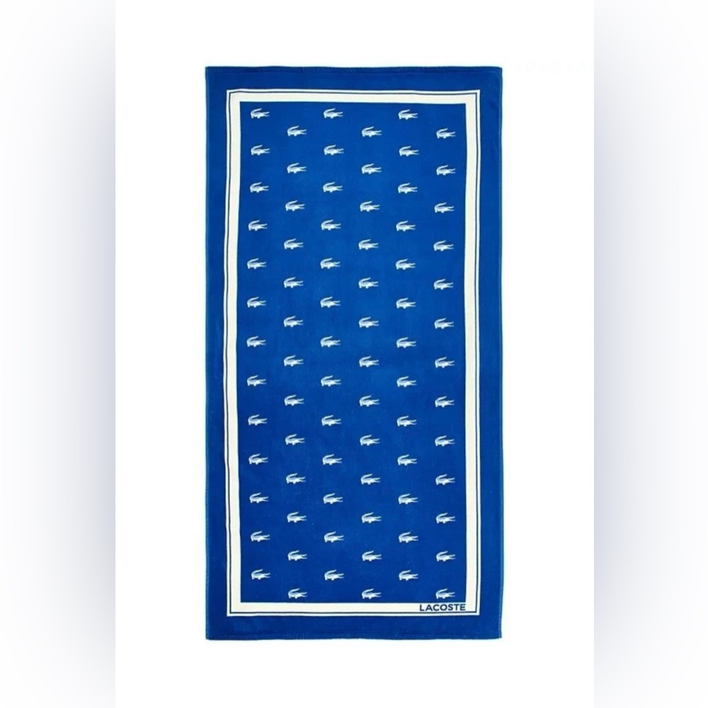 NWT LACOSTE Towel Extra Large 100% Cotton 36" X 72" - Picture 2 of 4